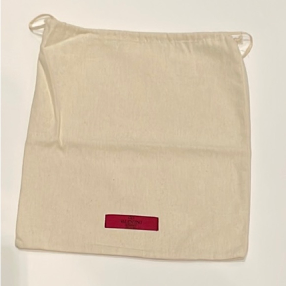 Valentino Beige Dust Bag; 11.75”W x 13.5”H
